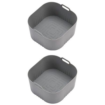 2-pack Silikon Air Fryer Pads Silikoninlägg Nonstick Matlagningsaccessoarer