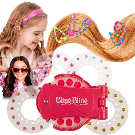Bling Bling Ultimate Glam Kit - Kiinnittää timantteja hiuksiin, monivärinen