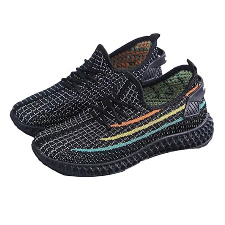 Sneaker 39 Koko Hengittävä Mesh Pehmeä Mukava Helppo Yhdistää Kävelykengät Naisille Päivittäiseen Käyttöön H06 Musta