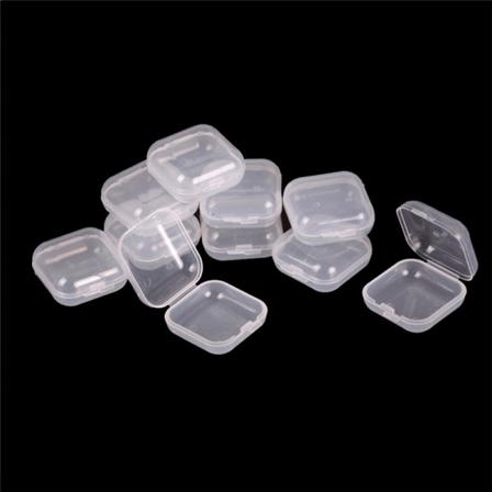 10 stk Mini klar plastik lille æske smykker ørepropper Container S