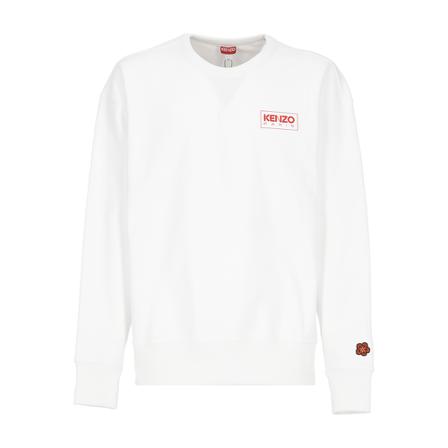Kenzo, Round-neck Knitwear Wit, Heren, Maat:S,Cotton