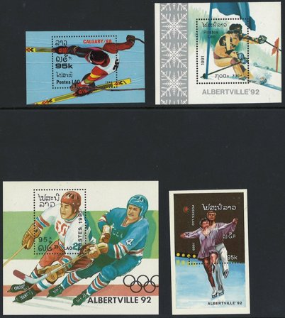 Laos 1983-1991 - 6 sæt med 38 frimærker og 4 miniark - Postfrisk