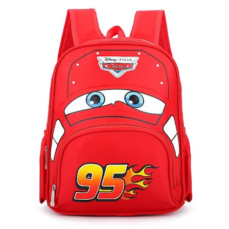Lightning McQueen Autot -printti Lasten Poikien Sarjakuvareput Koululaukku