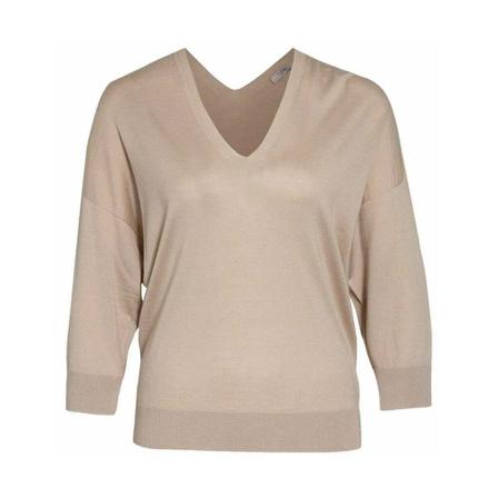 Peserico, Knitwear Beige, Dames, Maat:S