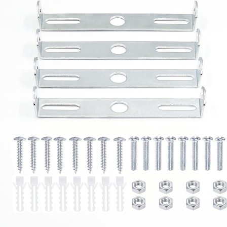 4 stk Universal lysarmatur Monteringsbeslag