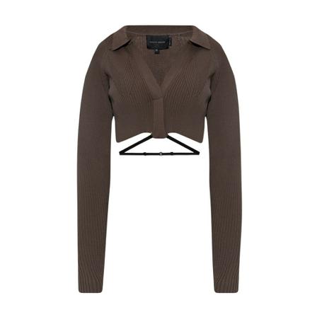 Birgitte Herskind ‘Ivy’ ribbed top , Bruin , Dames , Maat: XS