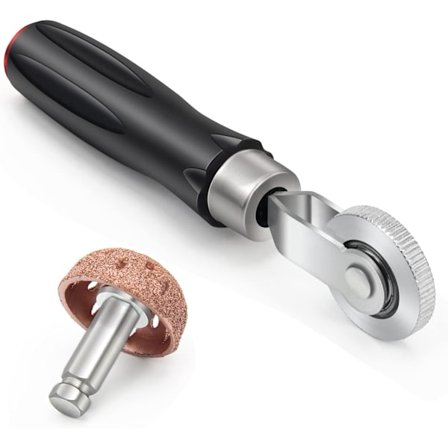 Däcklagningskit 1,5" Däckbufferhjul och lappvals i volframståldäckbuffer för slipmaskin, för däcklagning