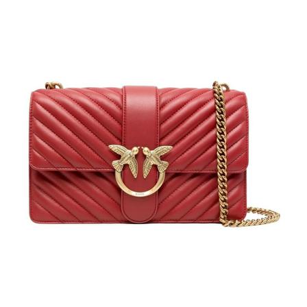 Pinko Shoulder Tass , Rood , Dames , Maat: ONE Size Schoudertassen