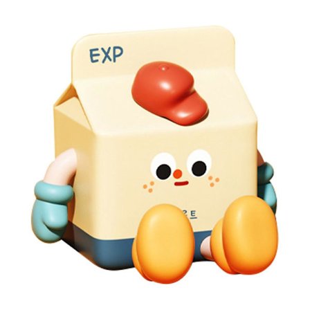 Mjölkförpackningsnattlampa, söt förpackningslampa LED dimbar nattlampa uppladdningsbar lampa med timer, sovrum cool touch sensorlampa 