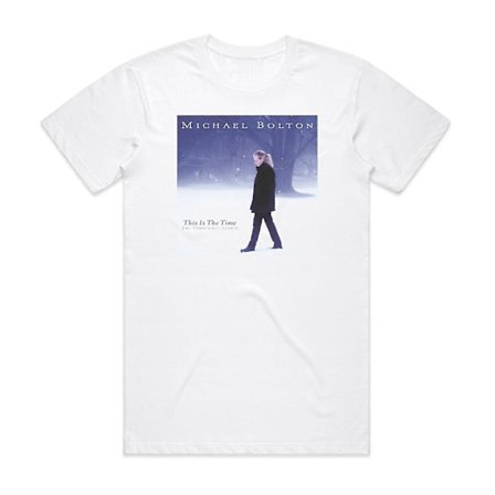 Michael Bolton This Is The Time The Christmas Album T-shirt Vit
