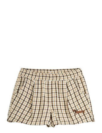 Mini Rodini Gingham Yd Woven Shorts - Beige - 128/134