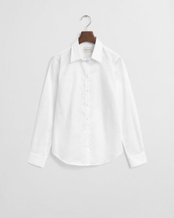 GANT Damen Slim Fit Satin Bluse (36) Weiß