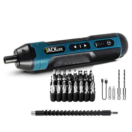 Sladdlös elektrisk skruvmejsel uppladdningsbar 1300mah litium batteri mini borr 3,6V ström verktyg set