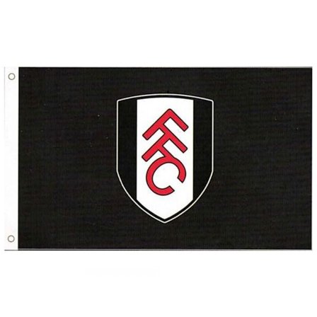 Fulham FC Crest Flag One Size Svart/Vit