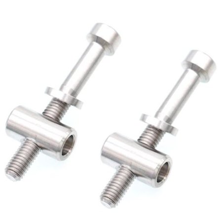 #2kpl Pyörän Satulaputken Ruuvi Titaaniseos Polkupyörän Satula Kiinteä M5x40-Titaani#