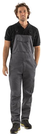 Arbetsbyxor Fristads Herr Green hängslebyxa 1930 GWM, Mörkgrå Arbetskläder