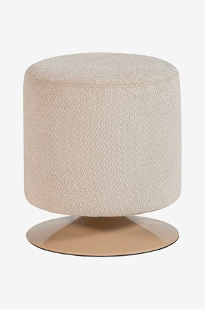 WOOOD - Islen Pouf kääntyvällä jalustalla - Beige - Rahit - - Homeroom