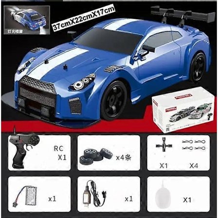 Slidey Boys Vapor Slide Drift RC Bil, 2.4G Højhastigheds Drift Bil, med Halespray - Perfekt