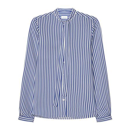 Seidensticker Stand-Up Blouse Regular fit , Blauw , Dames , Maat: L