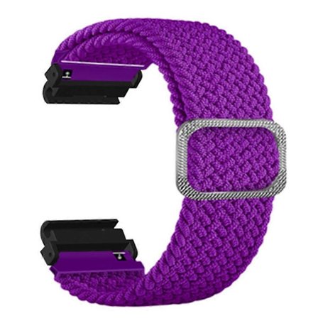 Kompatibel med Garmin Fenix 7S/6S/5S elastisk nylon urrem sportsarmbånd med 20 mm PC-stik