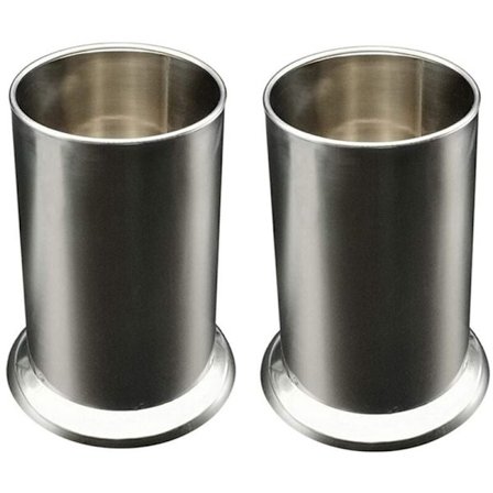 2X Rostfritt Stål Halmhållare, Bänk Halm Dispenser, Bestickarrangör, Skedar Gafflar Ätpinnar Förvaring