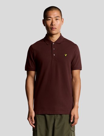 Lyle & Scott Plain Polo Shirt - Brown - M