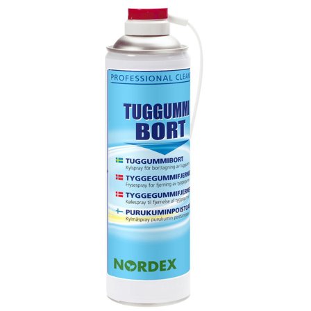 NORDEX Tuggummibort kylspray 500ml - Lyreco - Städ och hygien - Rengöringsmedel - Specialrengöring