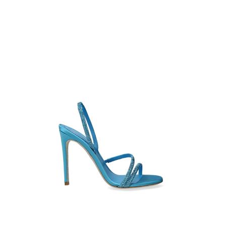René Caovilla, Sandals Blauw, Dames, Maat:37 1/2 EU