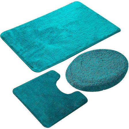 Badematte Sett 2 Stykker Sklisikre Badematter Og Toalettinnlegg Vaskbar Badematte Gave