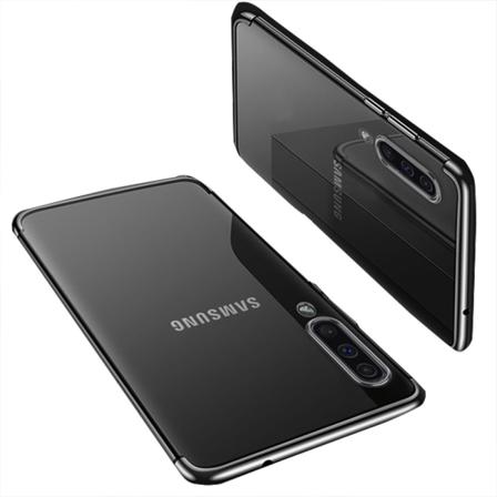 Elegant Robust Silikonskal Floveme - Samsung Galaxy A50 Svart