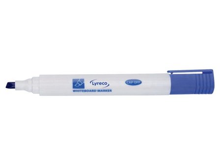 Lyreco Whiteboardpenna drywipe sned blå - Lyreco - Kontorsmaterial - Pennor - Whiteboardpennor - Skuren spets