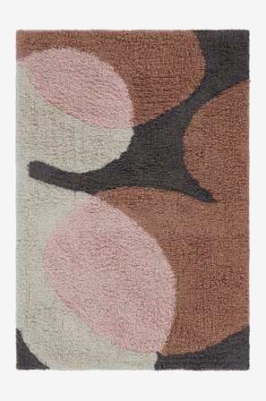 Jotex - Badematte Bomull/Bomull Brun/beige/multi DELORES - Kjøp Baderomsmatter hos Jotex