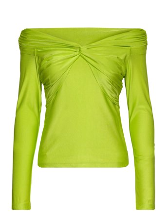 Yuna Solid, 1677 Slinky Heavy Jerse T-shirts & Tops Long-sleeved Grønn STINE GOYA*Betinget Tilbud