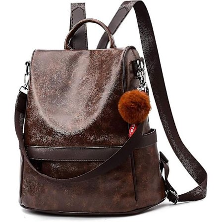 Kvinders Rygsæk Taske PU Læder Anti-Tyveri Casual Skuldertaske Mode Dame Satchel Tasker