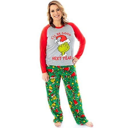 Ju Familiejul Pyjamas Matchende O-hals Toppe Bukser Sovetøj