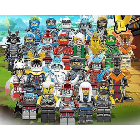 Ninjago Mini Figurer Kai Jay Sensei Wu Master Passer Lego Byggeklodser Legetøj
