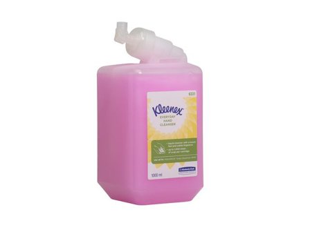 KLEENEX Kassett med flytande handtvål, för daglig användning, 1l, rosa - Lyreco - Städ och hygien - Tvål och hygien - Hygiensystem - Kimberly Clark