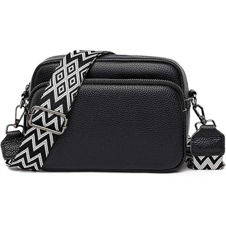 1 stk. Dame skuldertaske, lille ægte læder messenger taske til