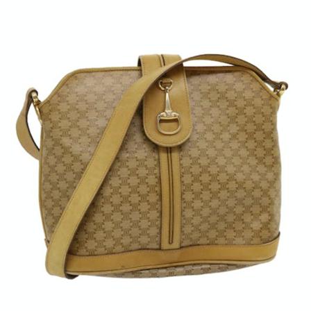 Celine Vintage Pre-owned Shoulder Tas , Beige , Dames , Maat: ONE Size Vintage Tassen