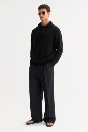 Soft Goat - Men's Hoodie - Cashmere hoodie - M - Black