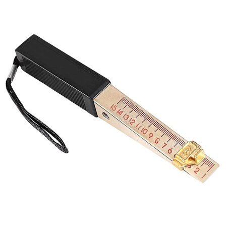 Insinööriviivain 150x15x17mm Kiilamainen Vernier-mitta Paloturvaoven raon mittaustyökalu Talon insinööri