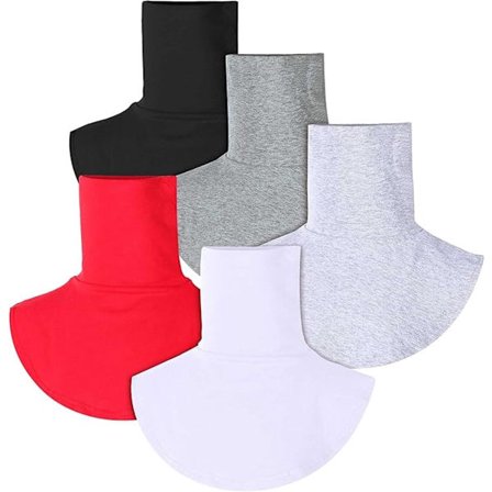 Pieces Falsk Rullekrave Genser Dame - Vindtett & Varm - Sett - Opp Rullekrave - Krager for Kvinner