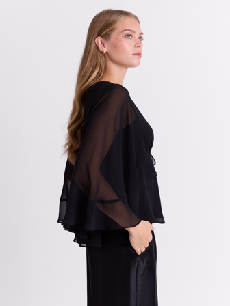 MATCH - Angel bluse - Donna - Str. 40 - Dame - Skjorter & Bluser - Svart - 100% Polyester-resirkulert