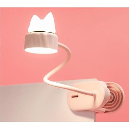 Fleksibel klipslampe med Original Catlight natlys/med USB genopladelig batteri/led læselys