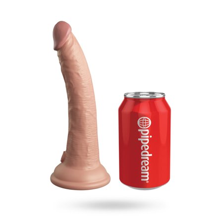 King Cock Elite 18CM Silicone Dual Density Cock - Light - Vuxen.dk: For hende