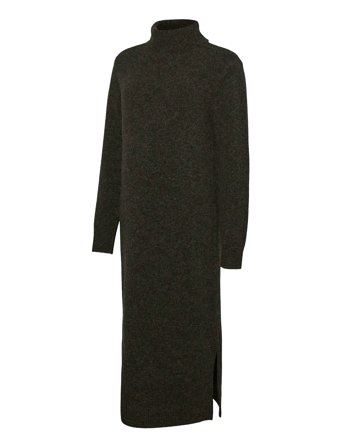 Vmmboom Ls Rollneck Dress Ga Brown Vero Moda Maternity