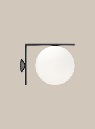 IC C/W2 taklampe/vegglampe Ø30 - sort