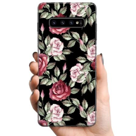 Samsung Galaxy S10 TPU Mobilcover Blomster