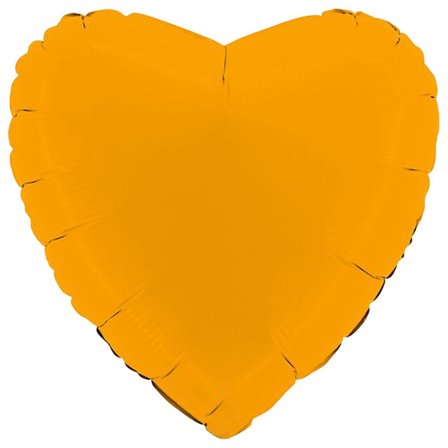 Folioilmapallo Sydän Sinapinkeltainen Matta