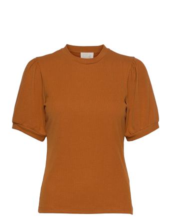 Johanna T-Shirt T-shirts & Tops Short-sleeved Brun Minus